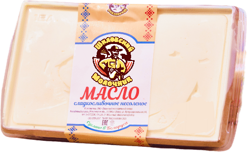 Масло сладкосливочное 72,5 и 82,5 %