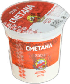 Сметана в стакане 350 г
